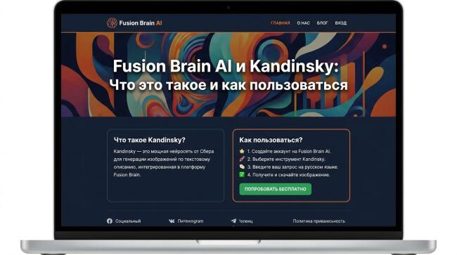 Fusion Brain AI и Kandinsky: что это и как пользоваться